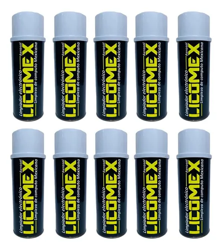 Limpiador De Circuitos Electrónicos 400ml Licomex 10 Pz