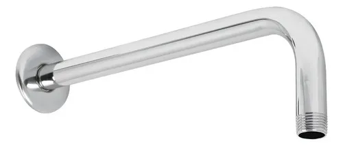 Cuello Regadera Brazo Chapeton Acero Inoxidable 40cm Solvex Cromado Brillante