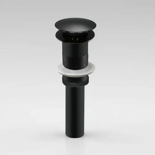 Contra Para Lavabo Con Tapon Push 1 1/4'' Solvex Sf-70014-n Negro