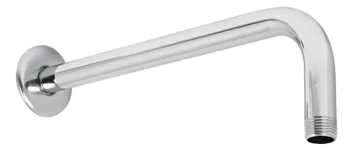 Cuello Regadera Brazo Chapeton Acero Inoxidable 40cm Solvex Cromado Brillante