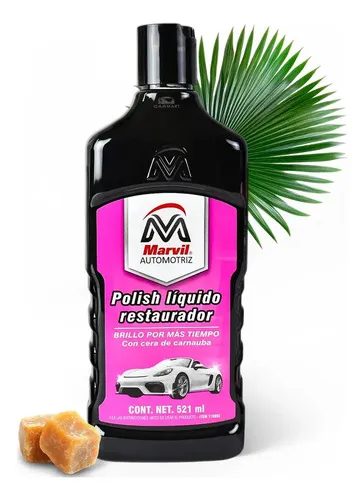 Polish Líquido Restaurador Con Cera De Carnauba Marvil 521ml