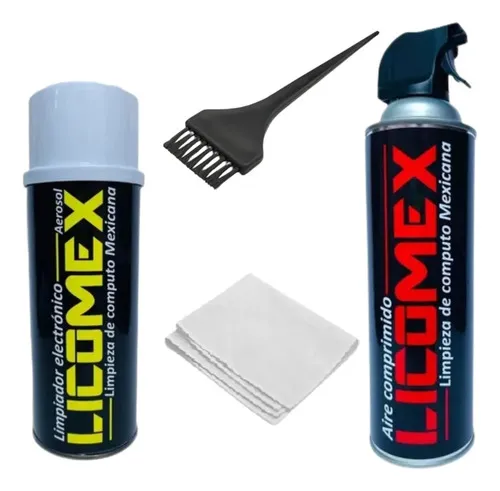 Kit de limpieza para PC con aire comprimido, limpiador de circuitos y cepillo