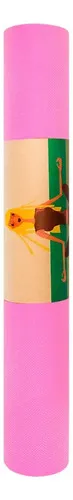 Tapete Para Yoga Plegable Goma Suave 175 X 61cm Eco Friendly Rosa