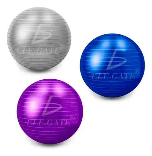 Pelota Estabilidad Barre Fitness Yoga Pilates Core Entrenamiento Terapia Física 65 Cm Antideslizante Colores Ele-gate