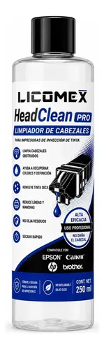 Limpiador Cabezales Impresoras Epson Canon Hp Brother 250ml