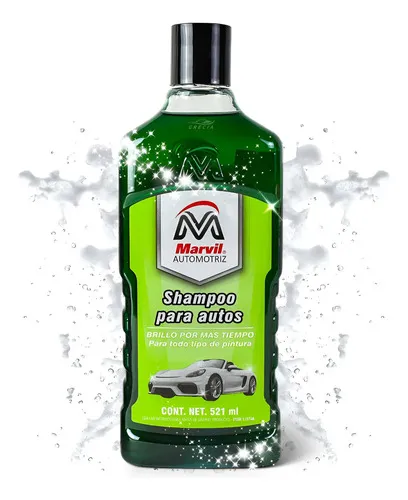 Shampoo Automotriz Marvil 521ml Limpieza Profunda Brillo Y Cera