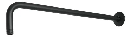Brazo Para Regadera 50cm Negro Mate Electrix Acero Inoxidable Baño