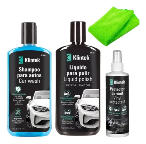 Kit Limpieza Automotriz Shampoo Polish Liquido Protect Vinil