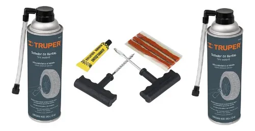 2 Infla Llanta Vulcanizador Llantas + Kit Reparación