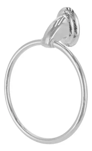 Toallero De Argolla Solvex Argollas Acero Inoxidable Sp60062 Plateado
