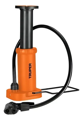 Bomba Para Inflar Balones Llantas De Pedal Pretul C/valvulas Naranja