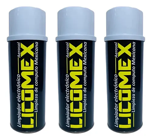 Limpiador De Circuitos Electrónicos 400ml Licomex 3 Pz