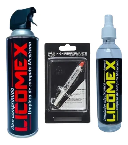 Aire Comprimido 440 Ml. Limpiador Circuitos Pasta Térmica 3g