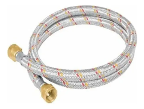 Manguera Reforzada Para Gas Lp 3mts Mangueras Occidente Plateado