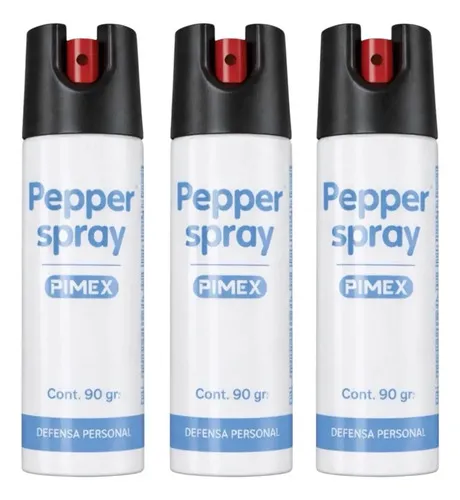 Gas Pimienta Lacrimógeno Defensa Personal 90g Pack 3 Pz